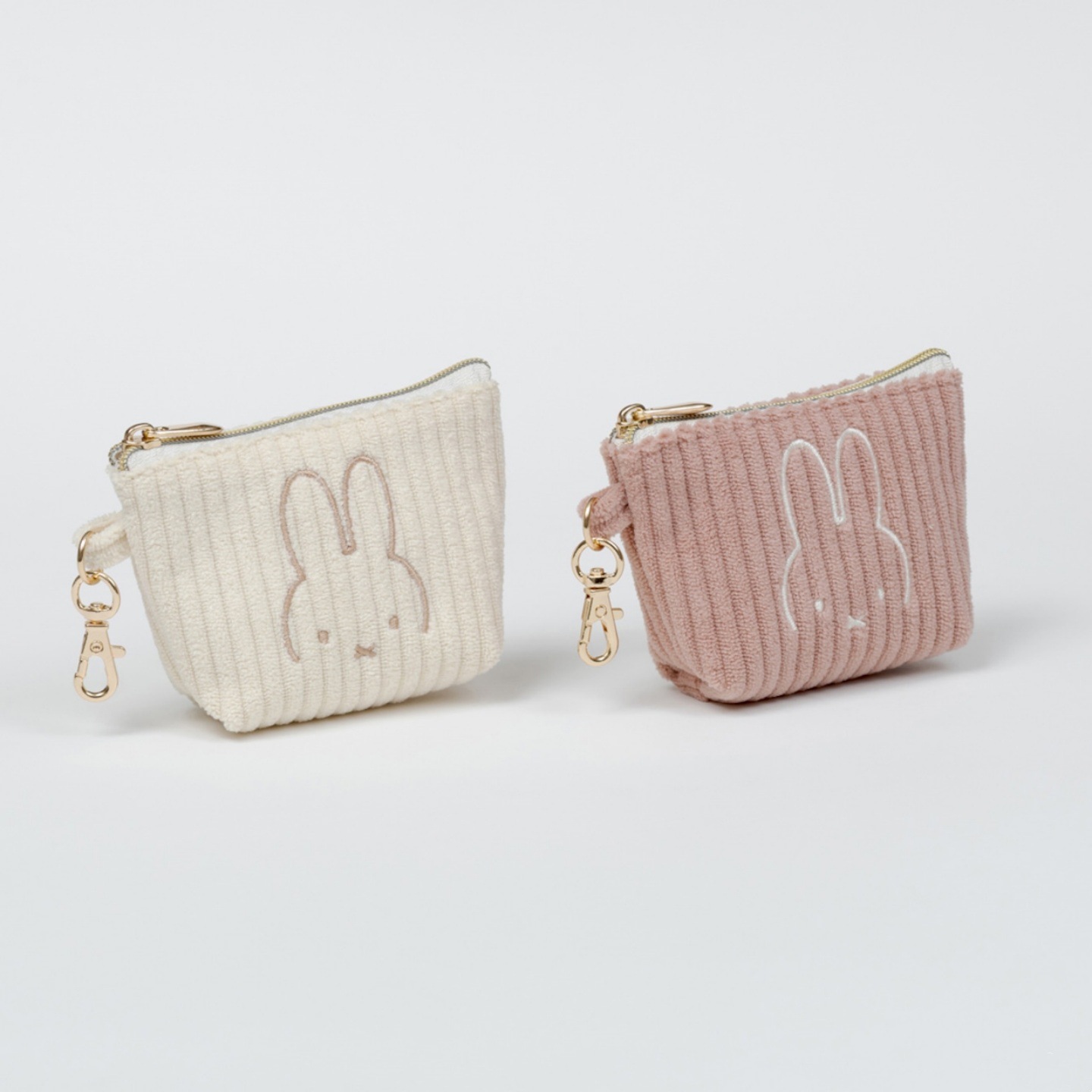 Embroidery Bag - Kawaii Miffy Kaninchen Corduroy Stickerei Münzbörse