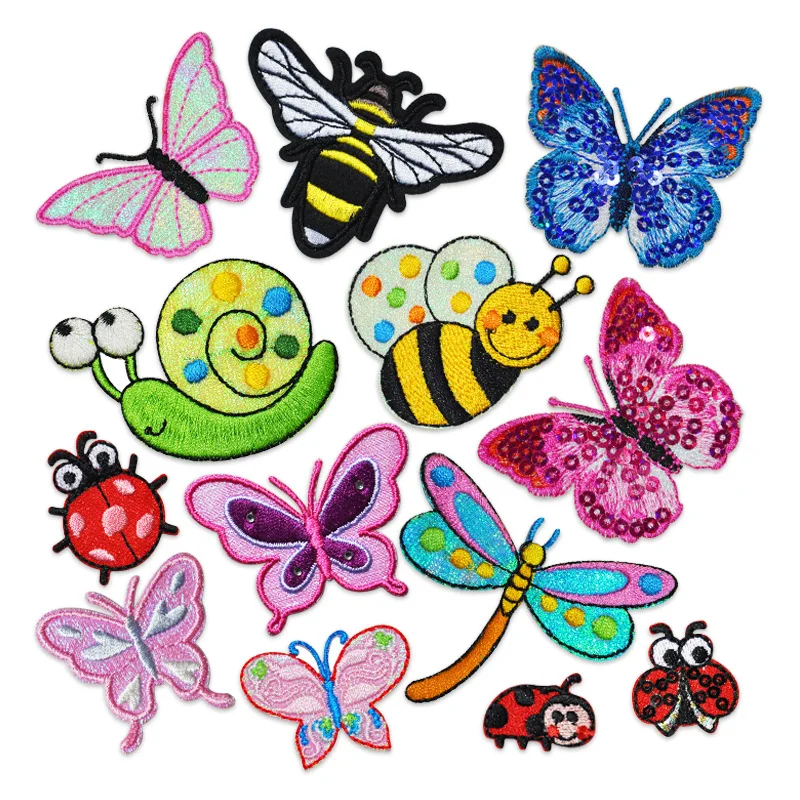 Embroidery Lady Bug - Cartoon Insekten Stickerei Patch Eisen auf