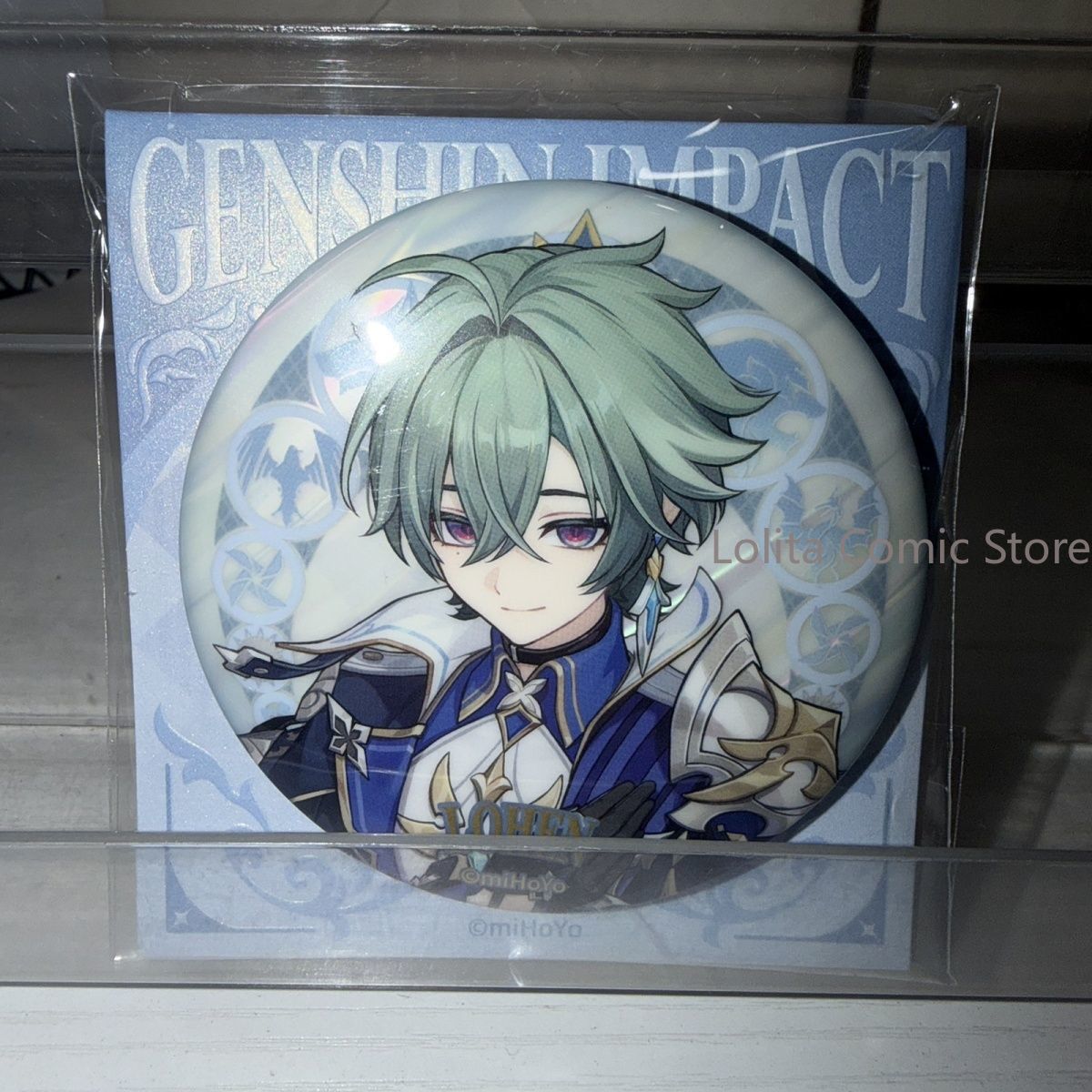 Embroidery Reddit - Anime Genshin Impact Lohen Cosplay Blechabzeichen
