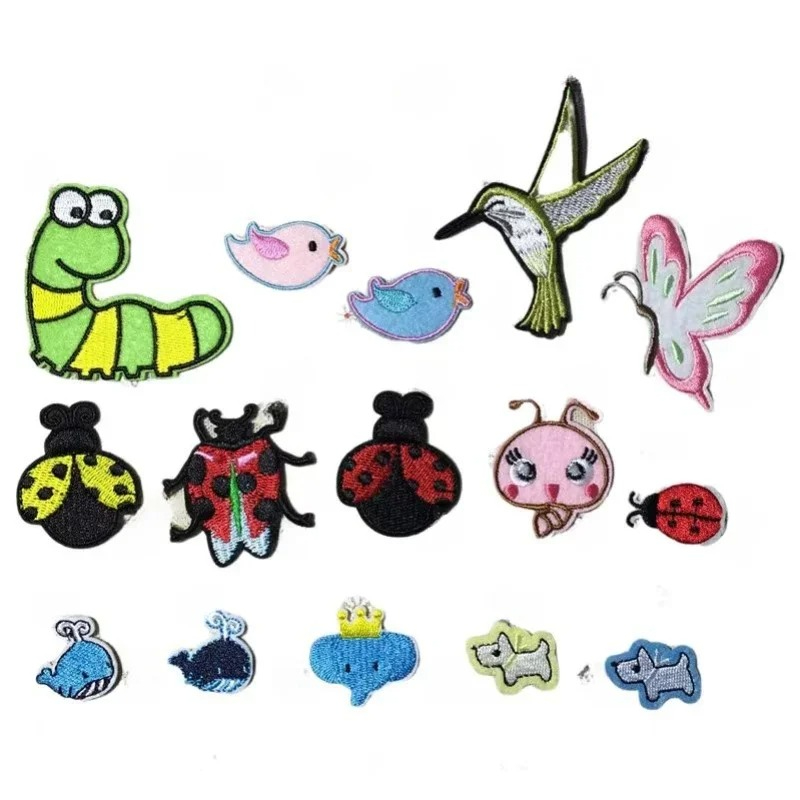 Embroidery Lady Bug - 100 teile/los Luxus Anime Stickerei Patch