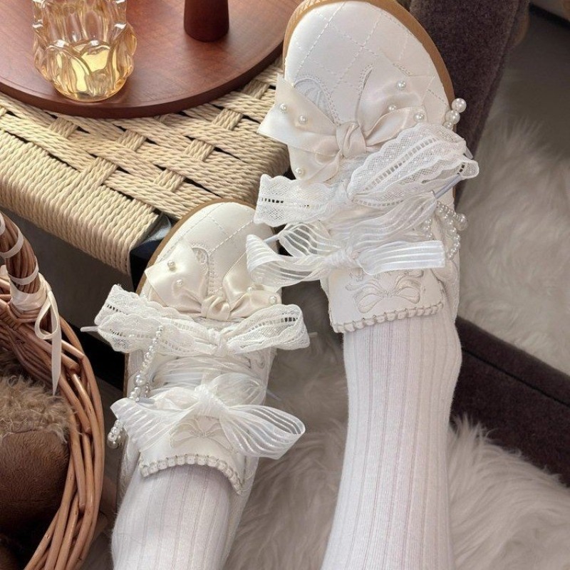 Modische, süße Lolita-Flach-Sn – Embroidery Garments Bewertung und Preis
