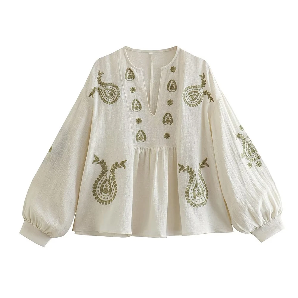 Neues, lockeres Baumwoll-Stick – Embroidery Cotton Shirt Bewertung und Preis