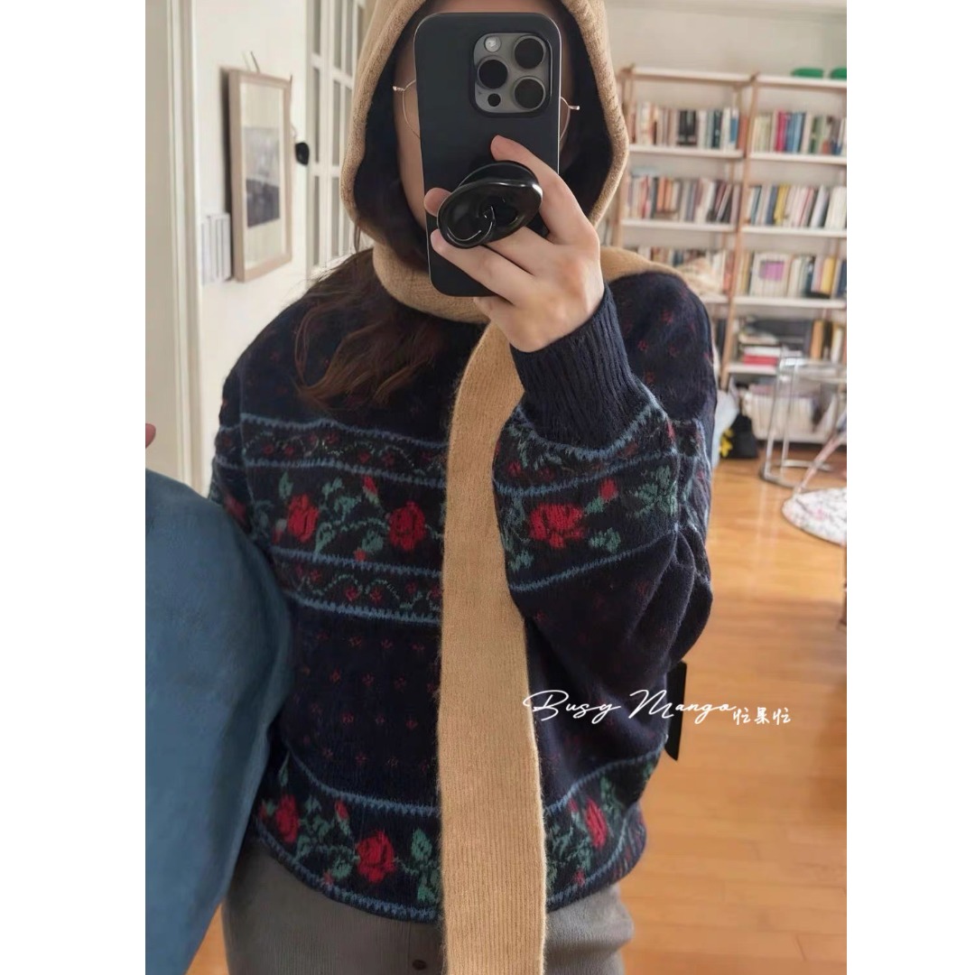 Retro Fair Isle Farbblock-Rose – Embroidery Rose Bewertung und Preis