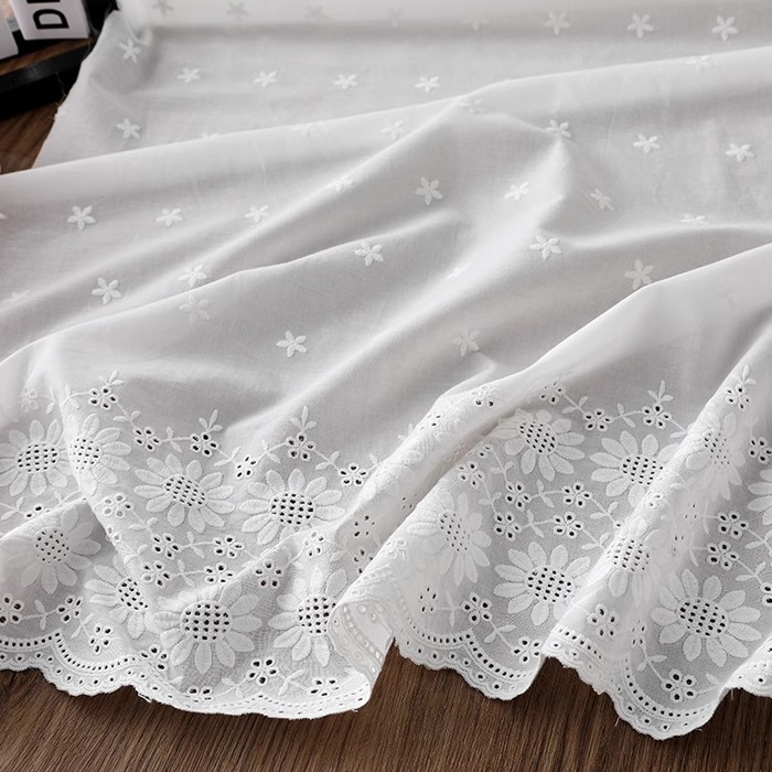 1 Yard hohler Blumen-Baumwolls – Embroidery Cotton Shirt Bewertung und Preis
