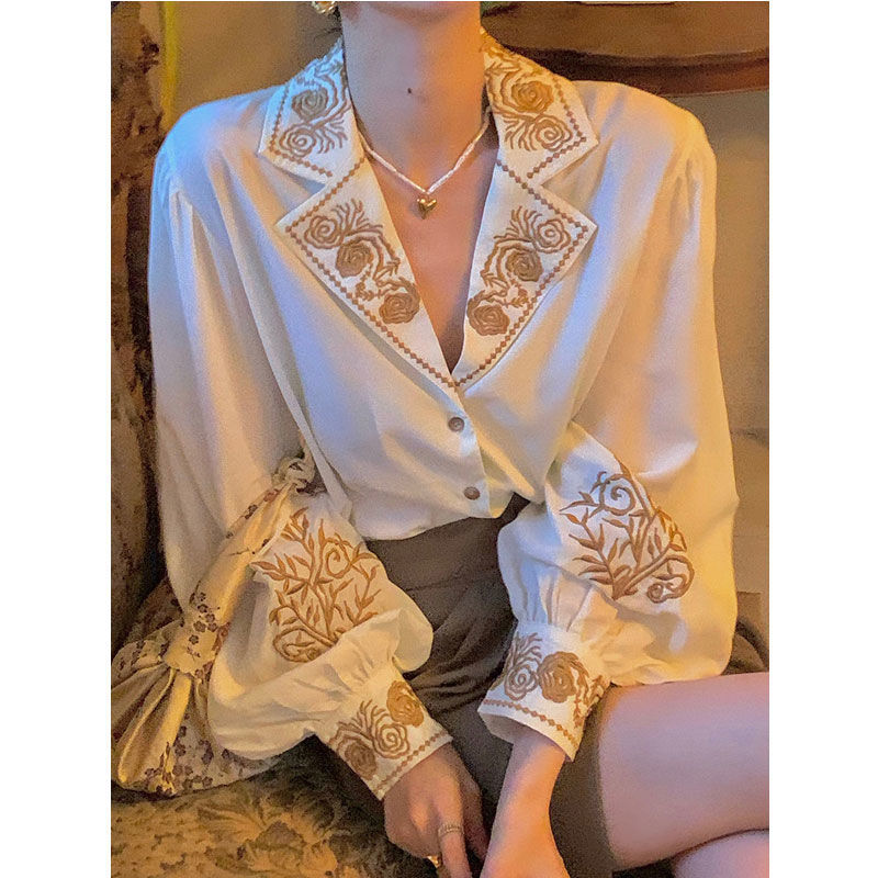 Bluse Frauen Gesticktes Hemd R – Embroidery Cotton Shirt Bewertung und Preis