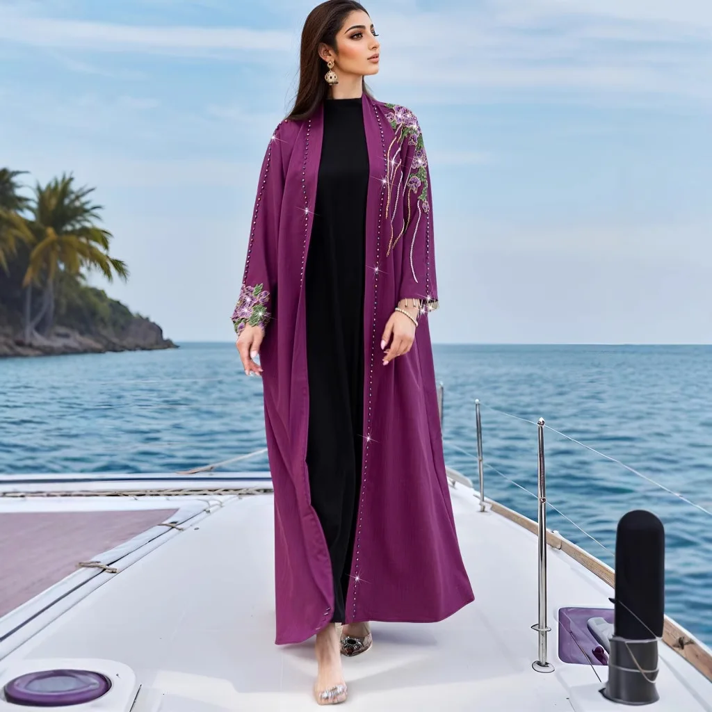 Bestickte Offene Abaya Dubai K – Embroidery Kebaya Bewertung und Preis