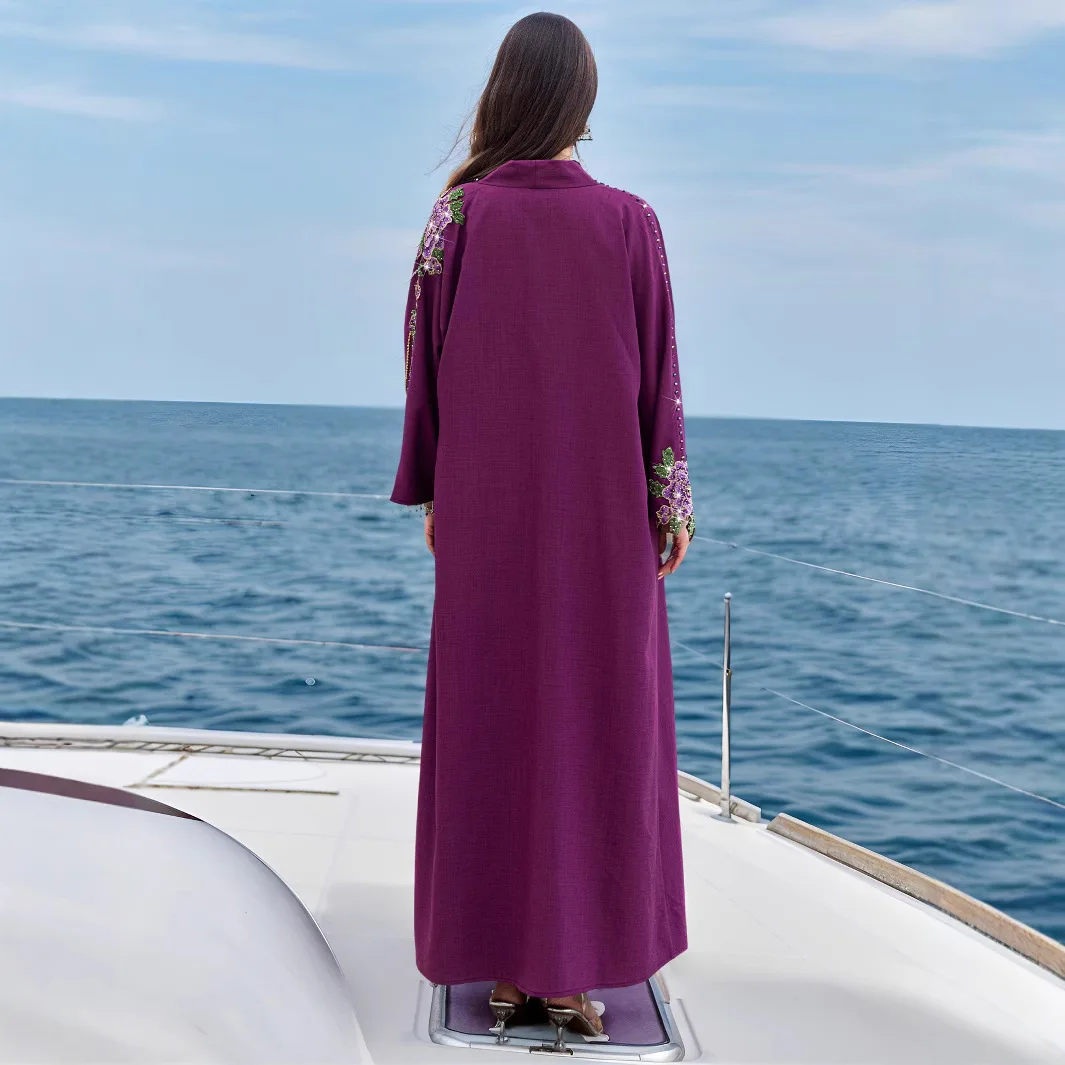 Bestickte Offene Abaya Dubai K – Embroidery Kebaya Bewertung und Preis